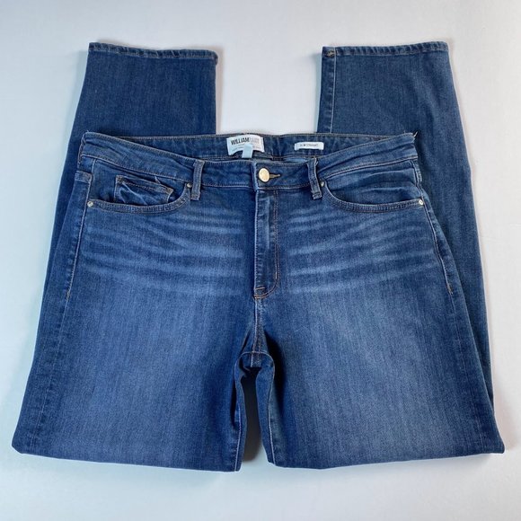 William Rast, blue mid rise Slim Straight jeans, size 12/31 - Picture 3 of 9